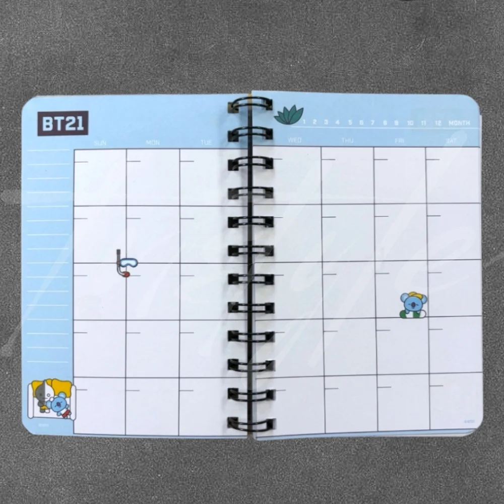 ⭐️ONLY ONE⭐️ BT21 Undated Monthly/Weekly Planner- Koya